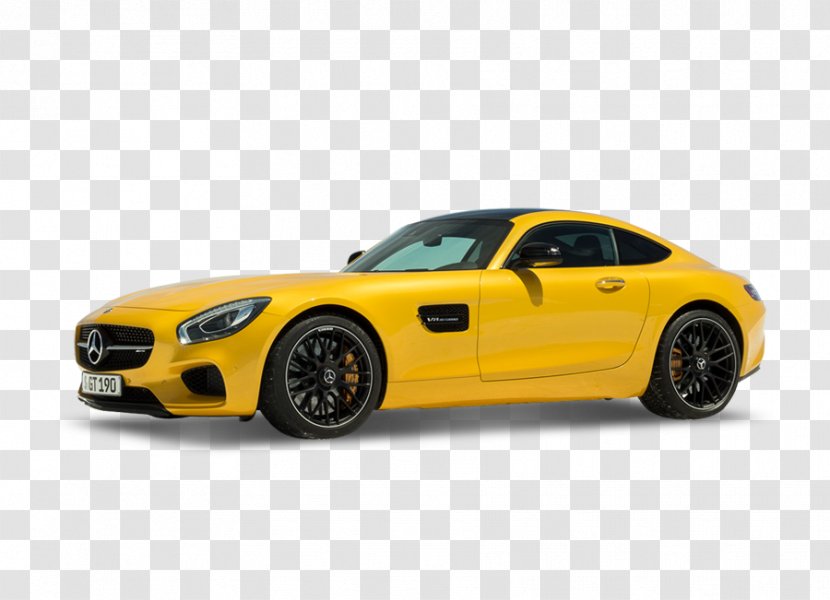 2016 Mercedes-Benz AMG GT SLS Car 2018 - Yellow - Information Board Transparent PNG