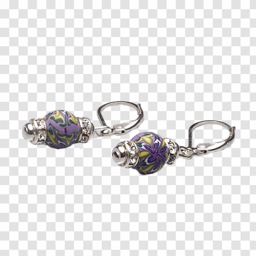 Amethyst Earring Silver Body Jewellery - Jewelry Making Transparent PNG