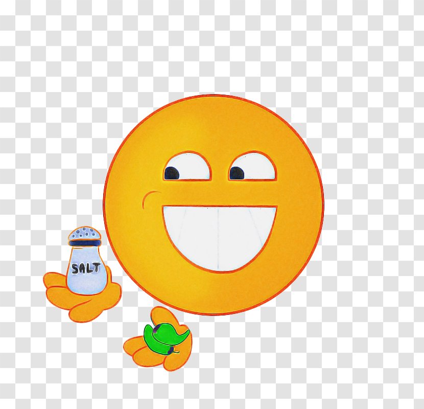 Emoticon Smile - Happy - Orange Transparent PNG