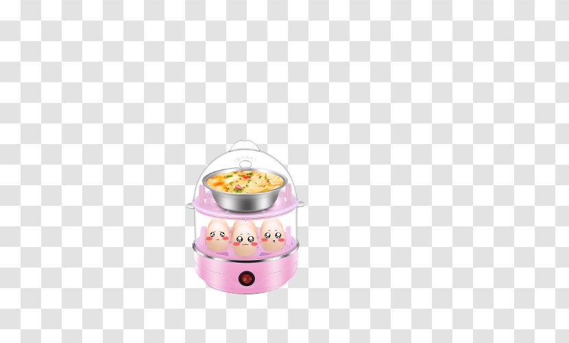 Chinese Steamed Eggs Breakfast Congee Steaming - Rice - Cartoon Cooker Transparent PNG