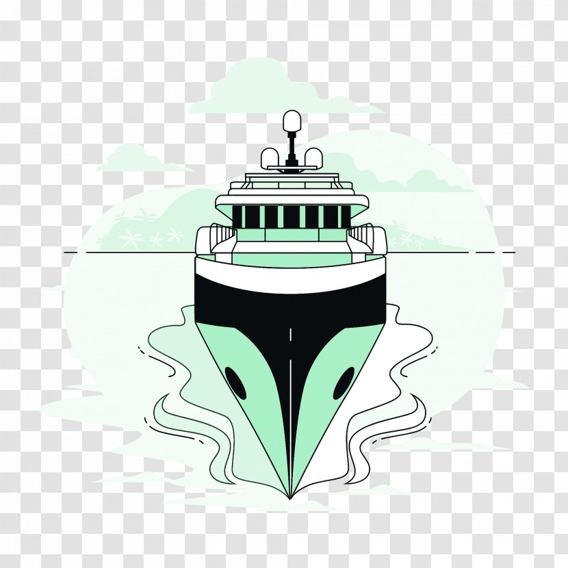 Cartoon Logo Typography Text Boat Transparent PNG