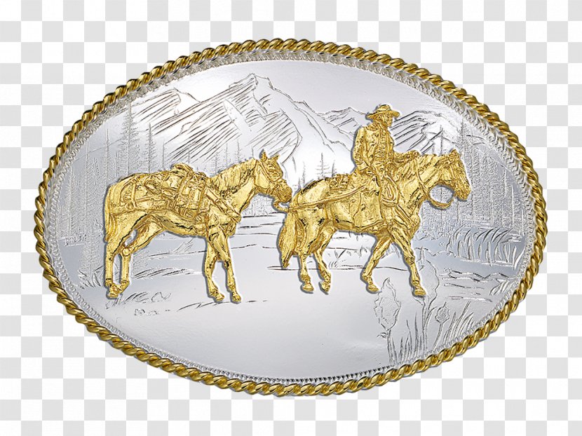 Horse Belt Buckles Cowboy Montana Silversmiths - Gold Transparent PNG