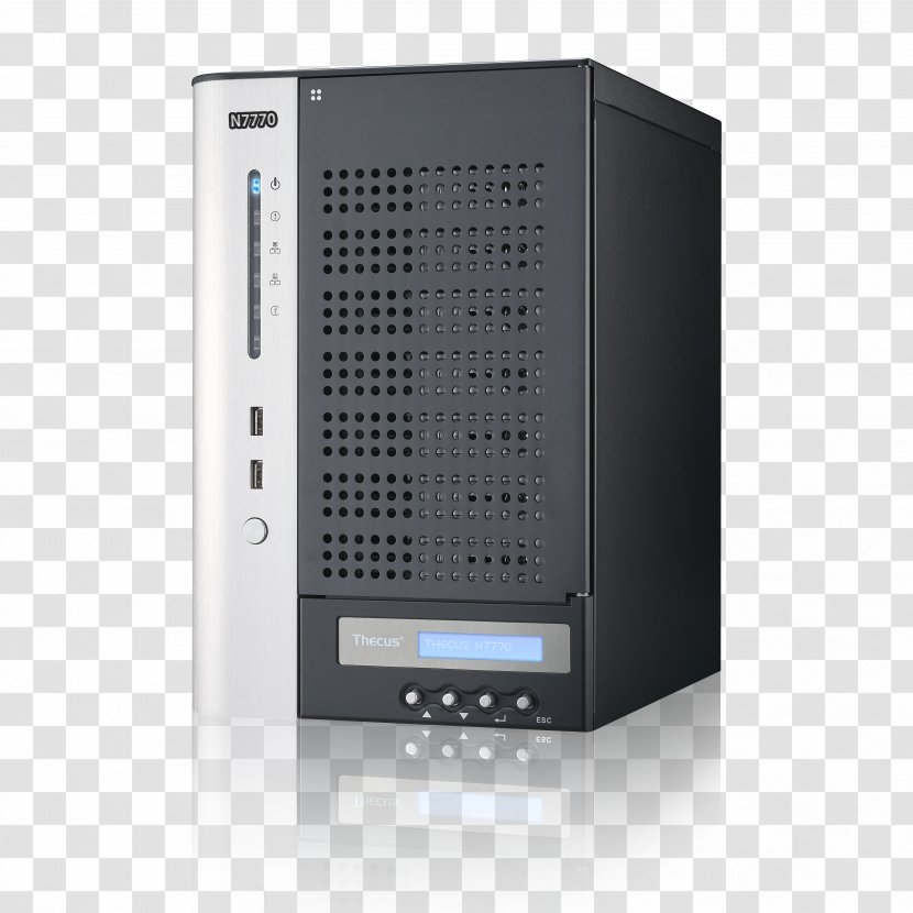 Network Storage Systems Thecus Technology N7700 NAS Server - SATA 3Gb/s N7770-10G 7-Bay Enclosure, Category Small/Medium Business SMB, Interface 2x Ethernet/RJ 45 USB N7710-GStorage Transparent PNG