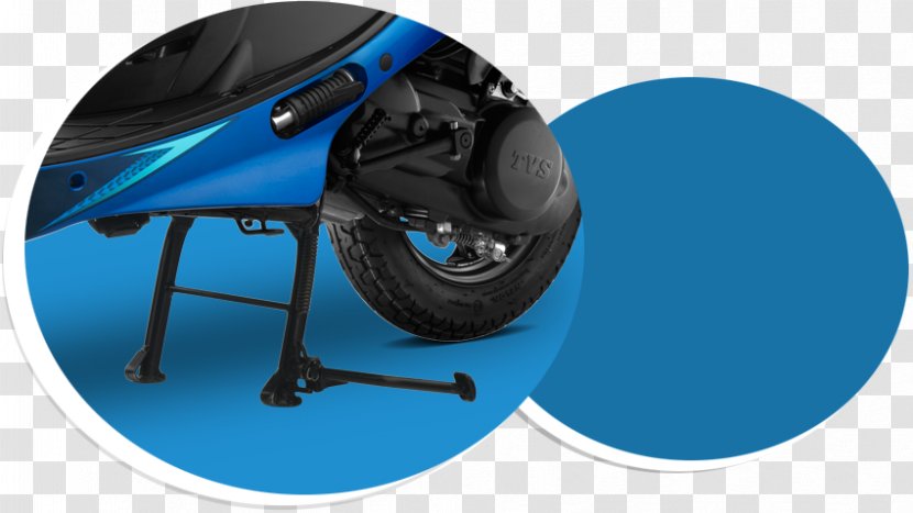 Car TVS Scooty Scooter Motor Company Motorcycle - Electric Blue - Stand Corporate Transparent PNG