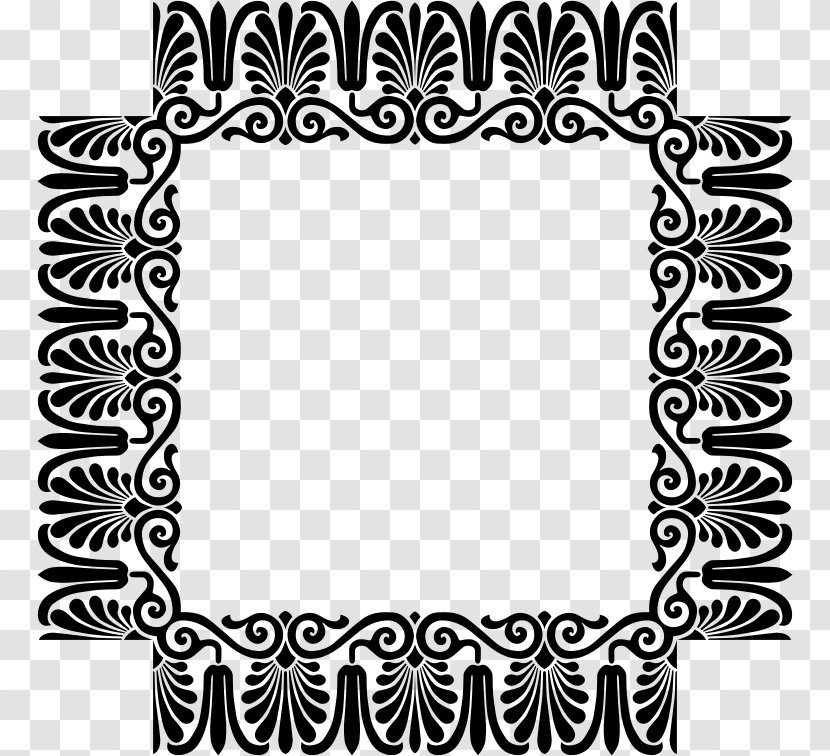 Victorian Era Ornament Art - Monochrome - Drawing Transparent PNG