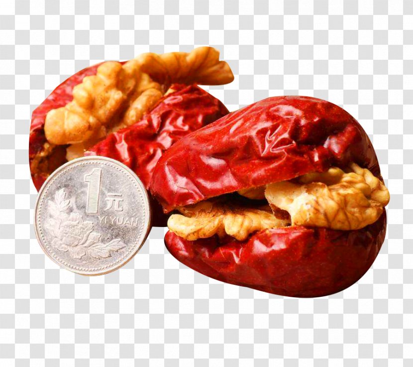China Junk Food Date And Walnut Loaf Jujube - Coin Size Plus Nuclear Image Material Transparent PNG