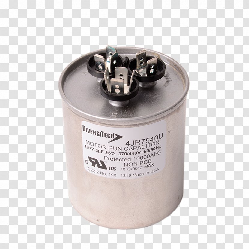 Motor Capacitor Electronics Electric Potential Difference - Circuit Component - Tin Cans Transparent PNG