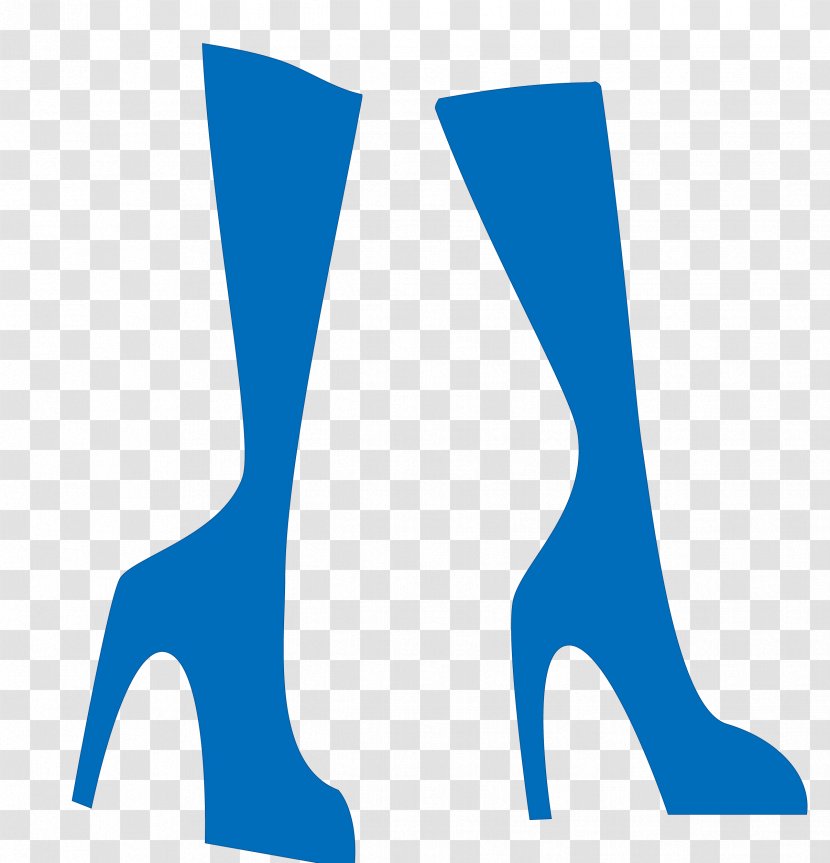 Shoe Blue High-heeled Footwear Designer - Silhouette - High Heels Transparent PNG
