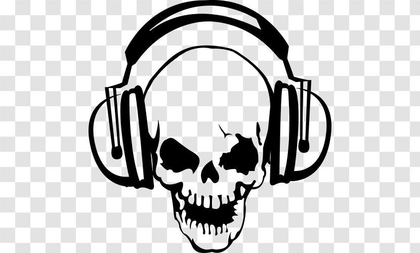 T-shirt Headphones Skull Spreadshirt Color - Designer - Totenkopf Transparent PNG