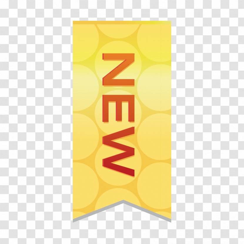 Icon - Designer - Vector Yellow NEW New Flag Transparent PNG