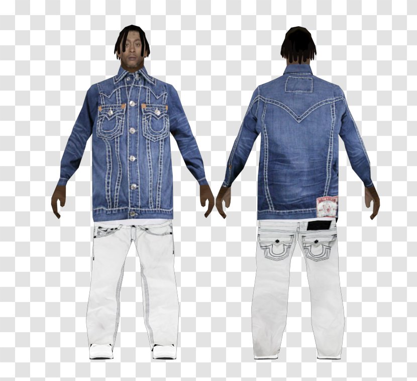 Jeans Grand Theft Auto: San Andreas T-shirt Denim Dress Shirt - Trousers Transparent PNG