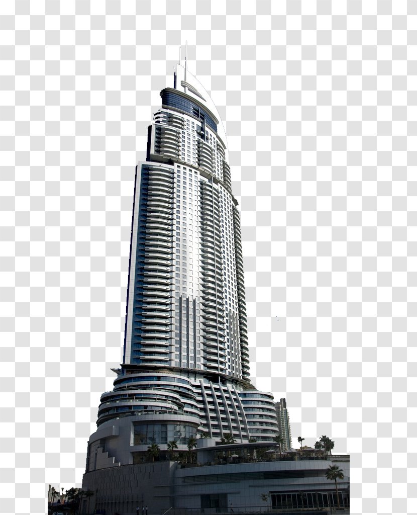 Burj Khalifa Address Downtown Skyscraper Business Bay Torre De Cristal - Dubai - Landmarks Transparent PNG