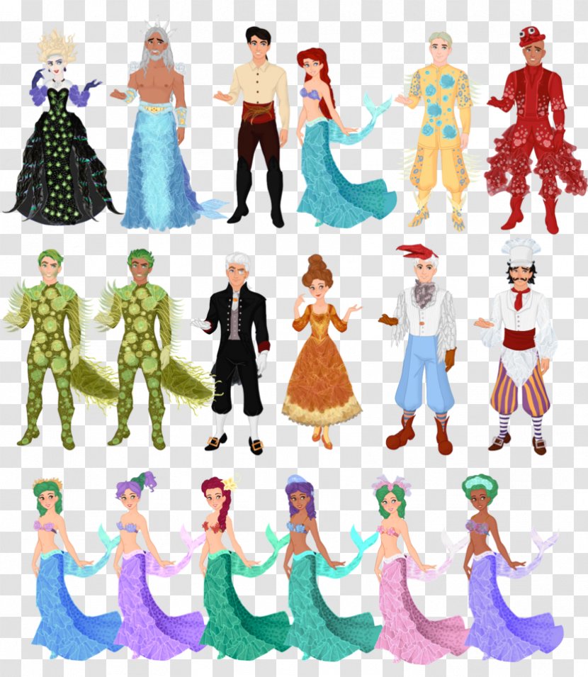 The Little Mermaid Ariel Broadway Theatre Flotsam Musical - Heart - Mermaids Transparent PNG