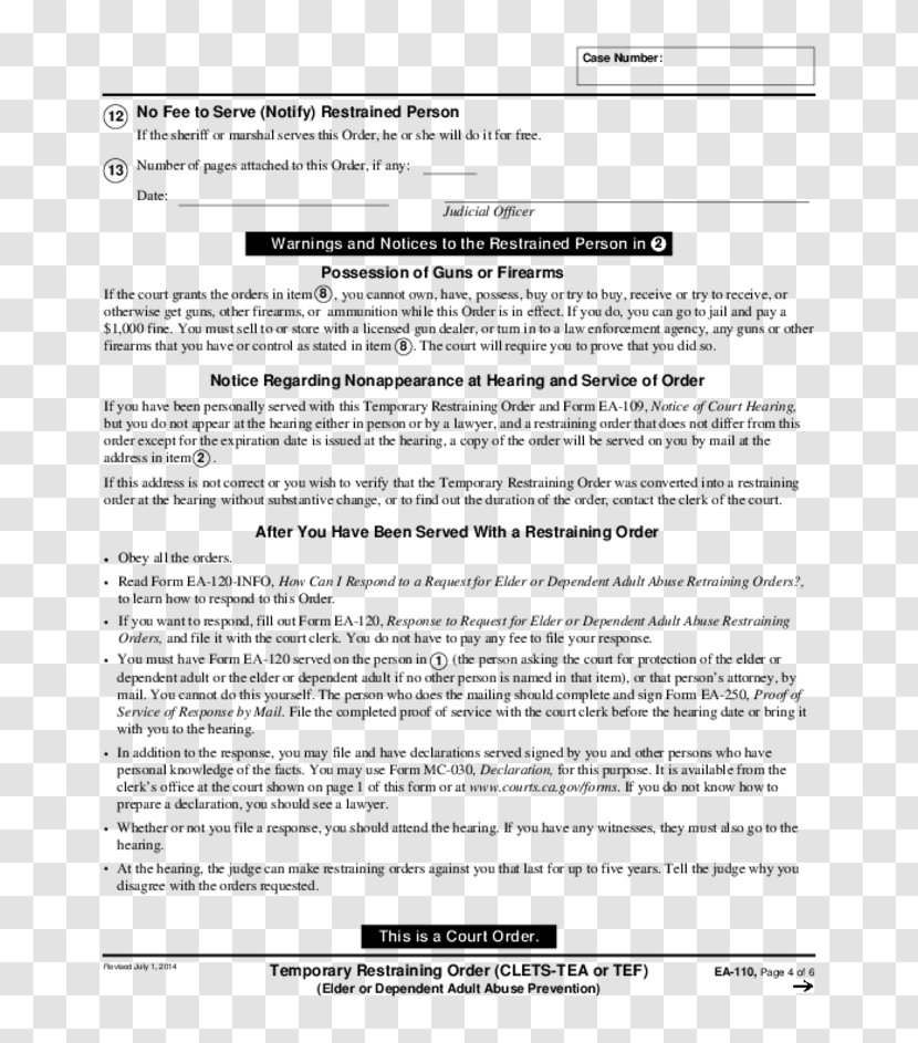 Document Rental Agreement Contract Line Renting - Order FOrm Transparent PNG