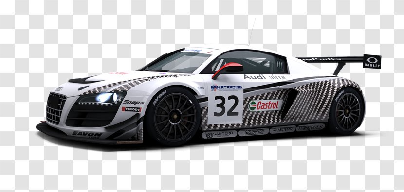 Audi R8 Sports Car Racing RaceRoom - Model Transparent PNG