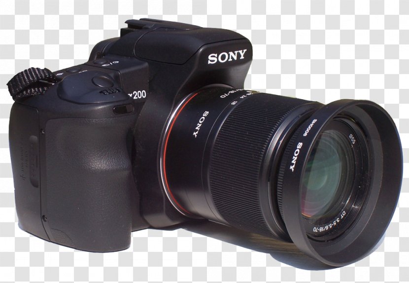 Sony Alpha 200 230 100 300 350 - SLR Camera Black Transparent PNG