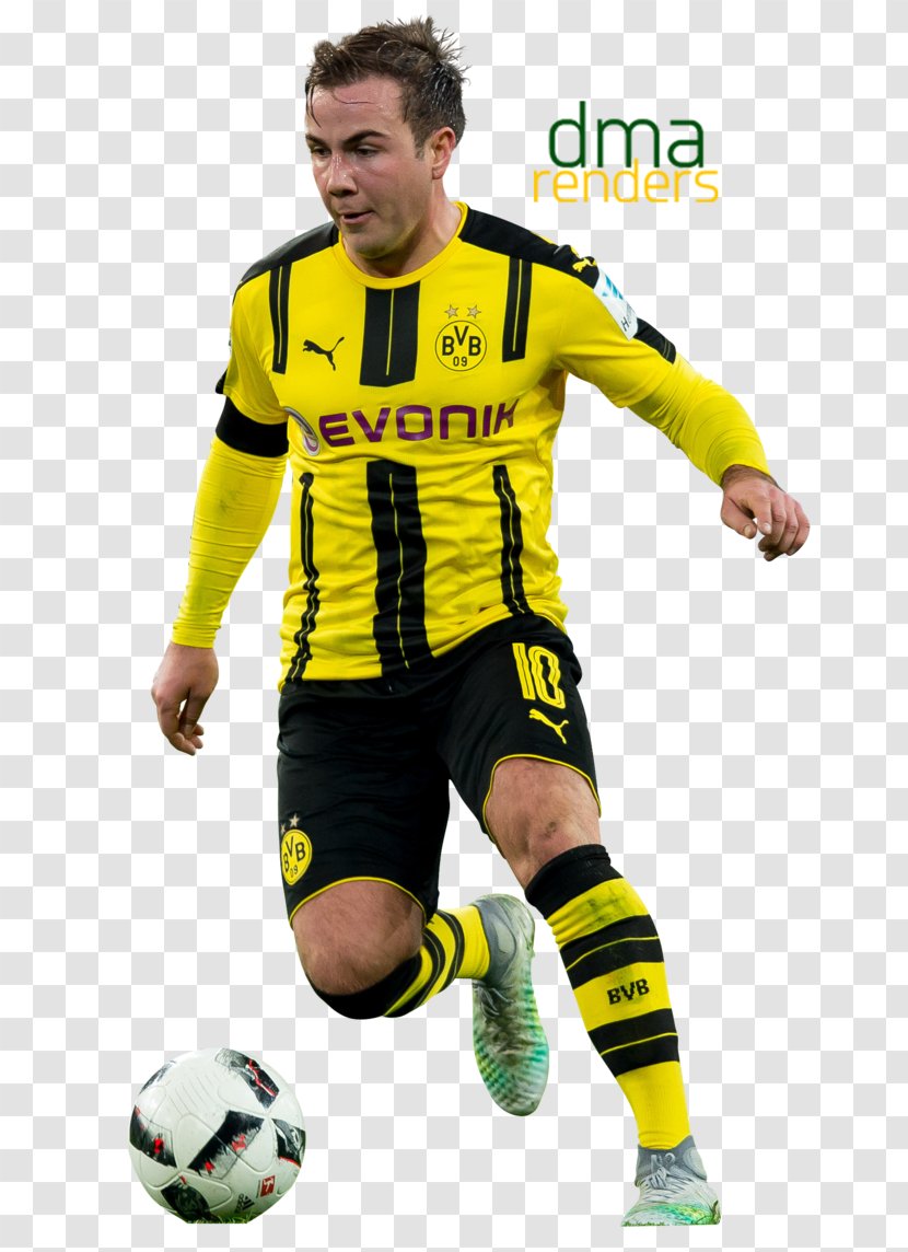 Mario Götze Borussia Dortmund Football Player - Shoe Transparent PNG