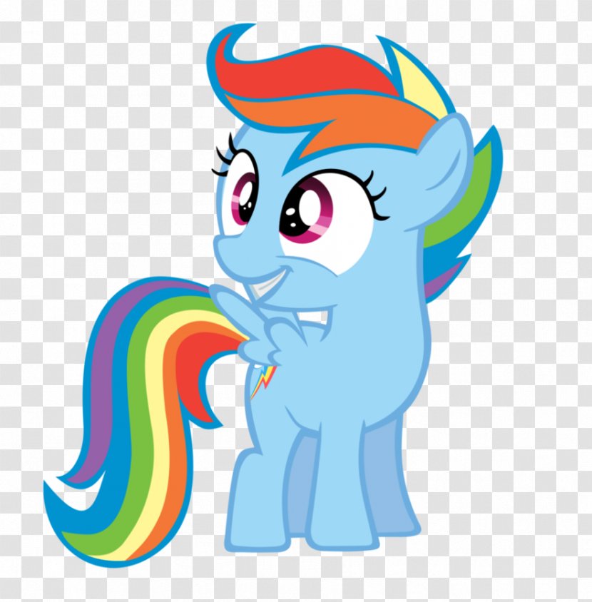 My Little Pony Rainbow Dash Rarity Horse - Flower Transparent PNG