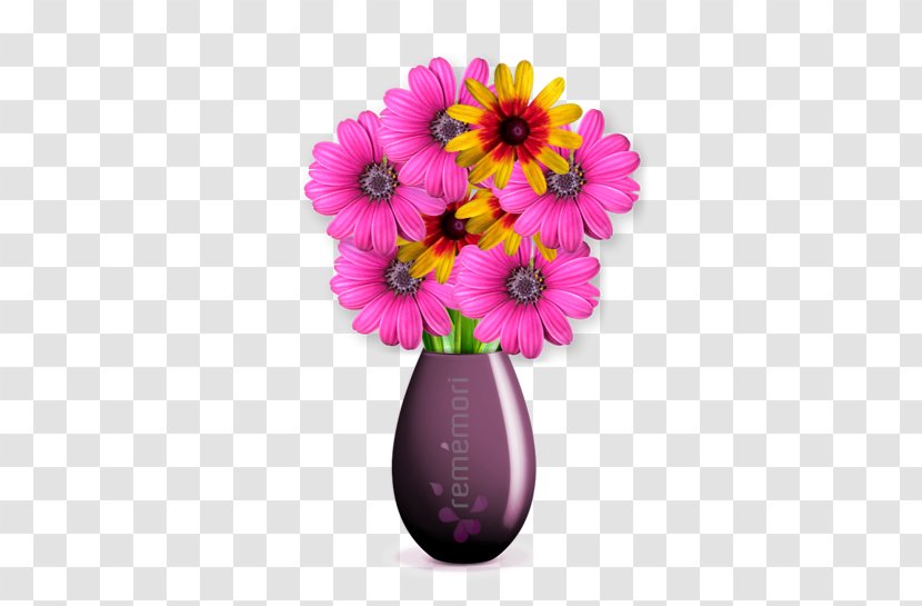 Transvaal Daisy Floral Design Cut Flowers Flower Bouquet - Magenta Transparent PNG