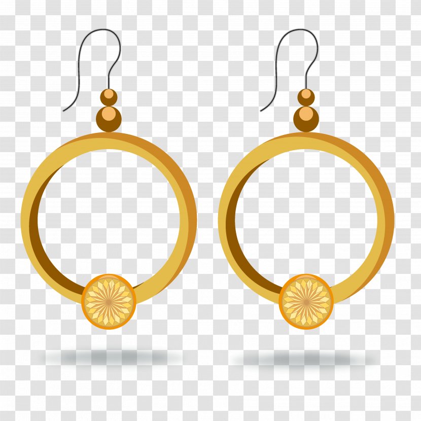 Earring Gemstone Body Jewellery Jewelry Design - Amber Transparent PNG