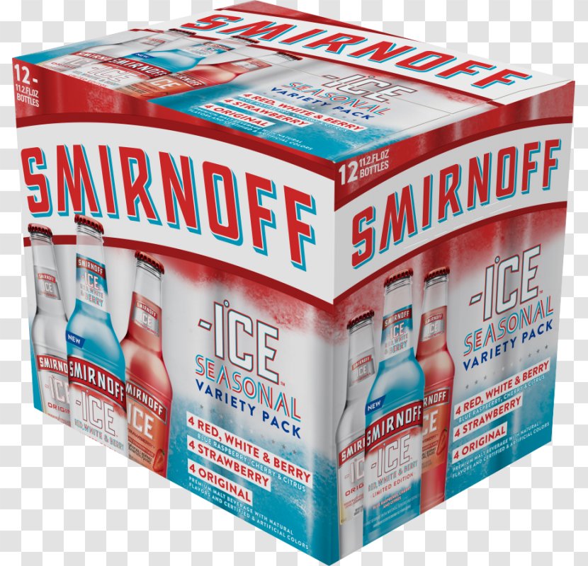 Smirnoff Red Ice White Blue - Flavor Transparent PNG
