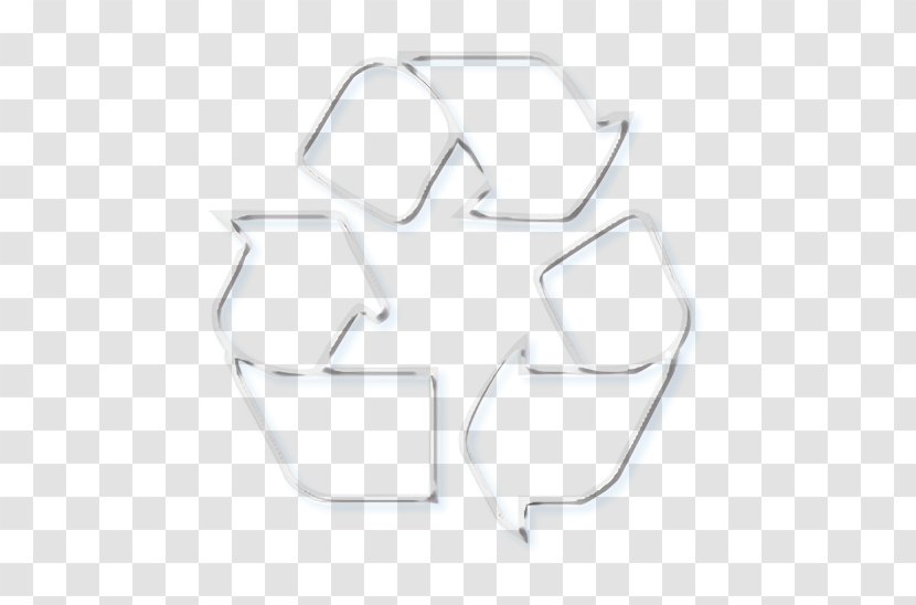 Recycle Icon - Line Art Transparent PNG