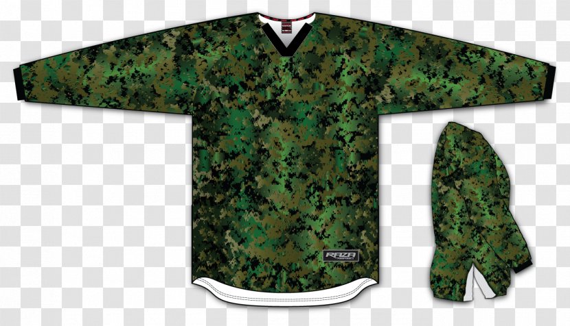 Military Camouflage Jersey Woodsball Sleeve - Uniform - Pro Paintball Shop Transparent PNG