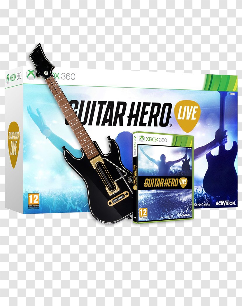Guitar Hero Live Xbox 360 Controller DJ 2 - Cartoon Transparent PNG