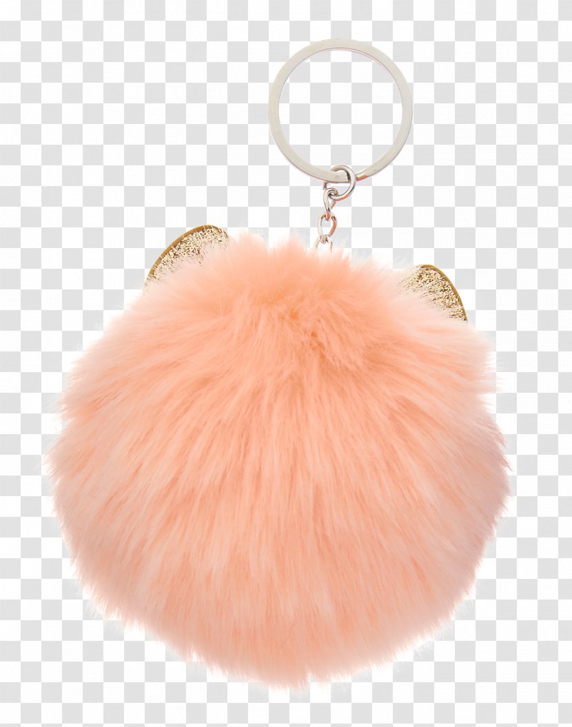 Fur Pink M Key Chains - Animal Product - Peach Transparent PNG