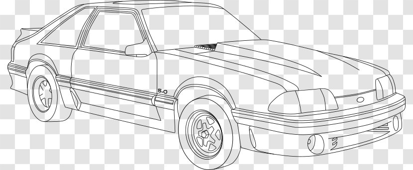 Ford Motor Company Shelby Mustang Car GT - Drawing - Henry Transparent PNG
