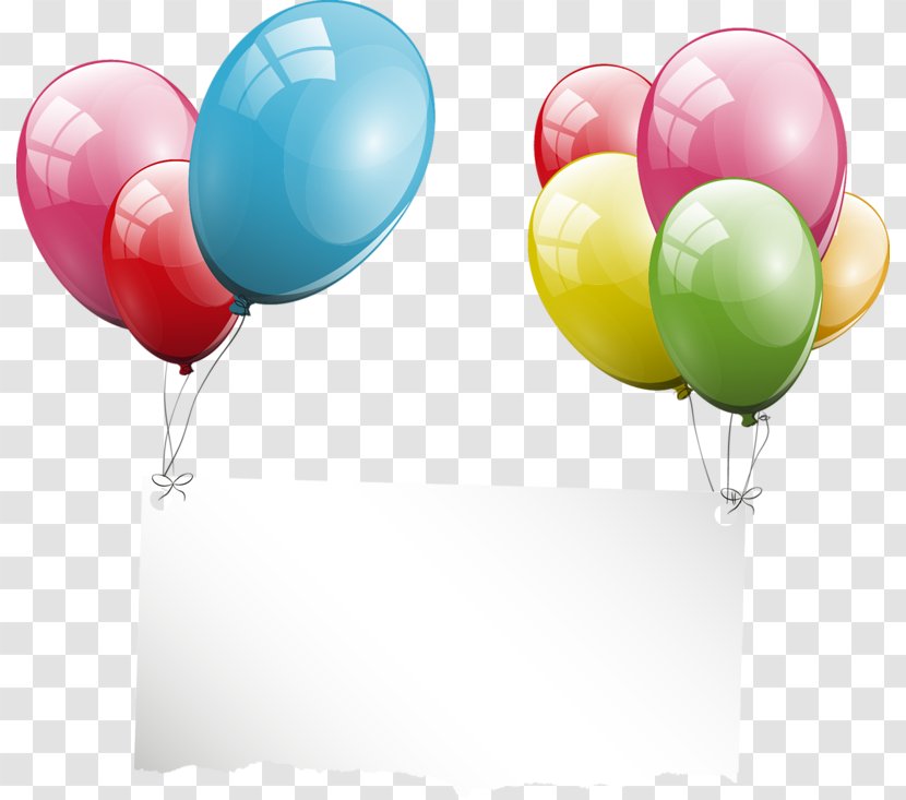 Balloon Party Birthday Greeting Card Clip Art - Tag Transparent PNG
