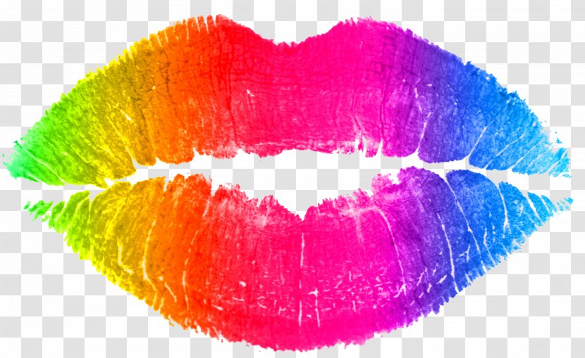 Drawing Lip Rainbow Color Clip Art - Lips Pack Transparent PNG