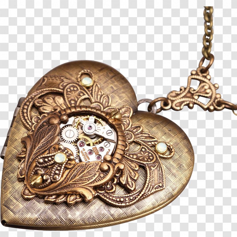 Locket 01504 Bronze Brass - Pendant Transparent PNG