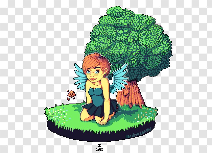 Leaf Green Legendary Creature Animated Cartoon - Fairy Scene Transparent PNG