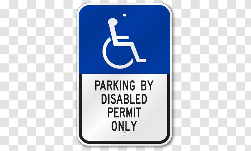 Disabled Parking Permit Disability Accessibility Car Park Sign - Symbol Transparent PNG