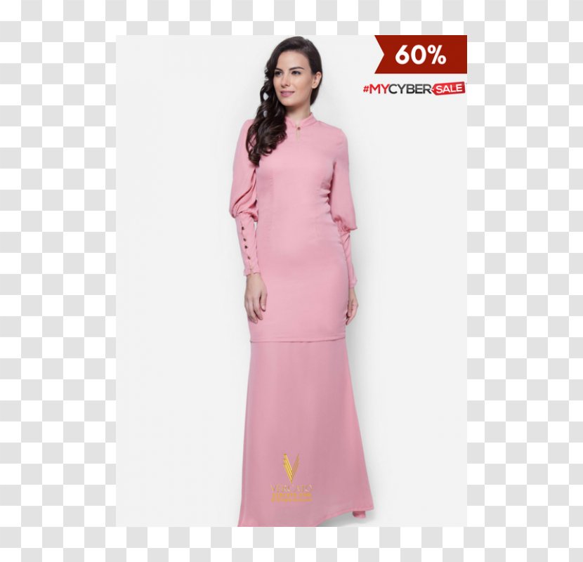 Baju Kurung Sleeve Malaysia Fashion Dress - Songket Transparent PNG