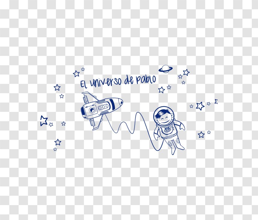 Logo Brand Art - Blue - Astronauta Niño Transparent PNG