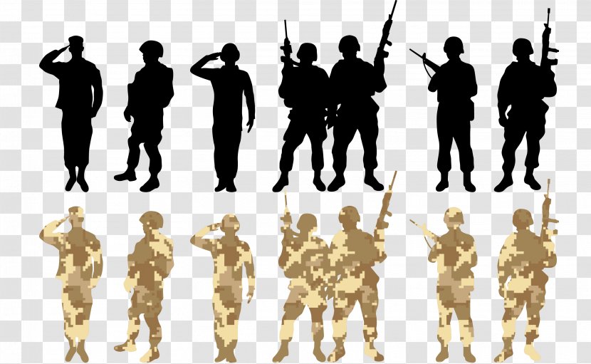 Soldier Salute Army - Officer - Vector Transparent PNG
