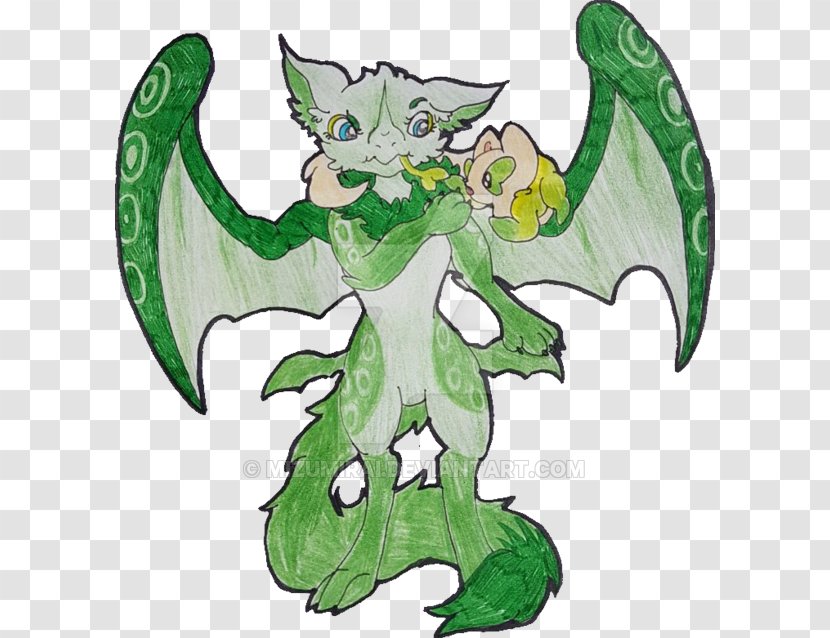 Dragon Leaf Cartoon Legendary Creature - Tree - Earth Magic Transparent PNG