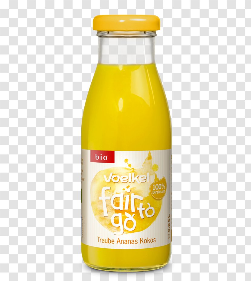 Orange Juice Organic Food Voelkel Gmbh Grape - Cocktail - Pineapple Coconut Transparent PNG