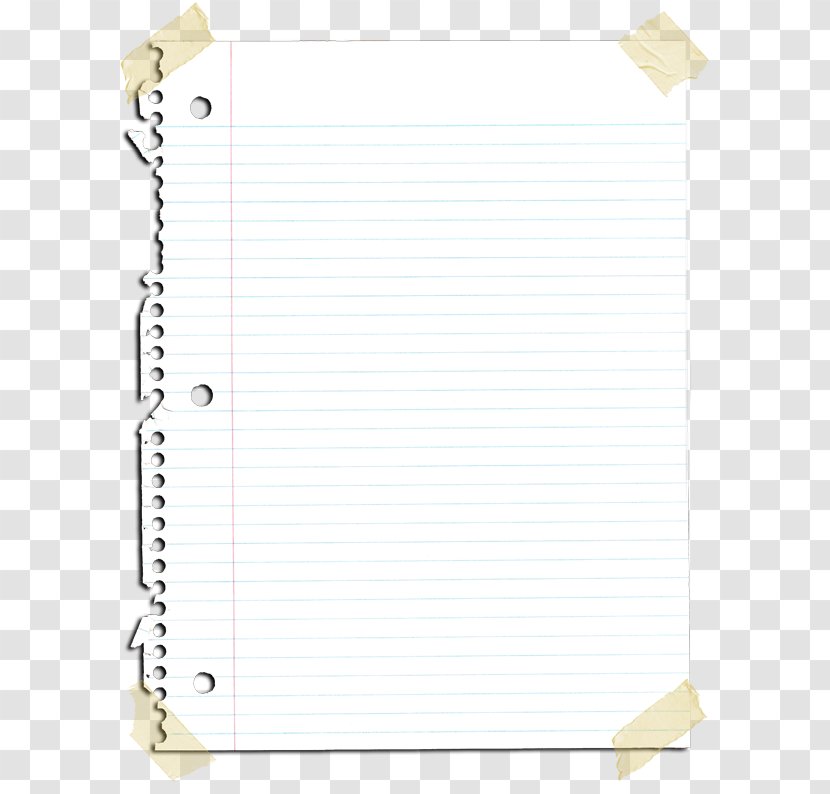 Paper Rectangle Square Notebook - Line Transparent PNG