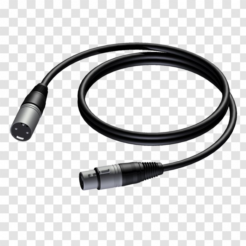 XLR Connector Electrical Cable Microphone Twisted Pair - Recording Studio Transparent PNG