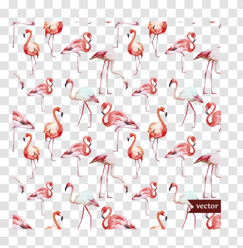 Paper Flamingo Wallpaper - Petal - Vector Flamingos Transparent PNG