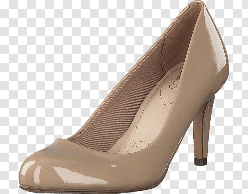 C. & J. Clark High-heeled Shoe Leather Sandal Transparent PNG