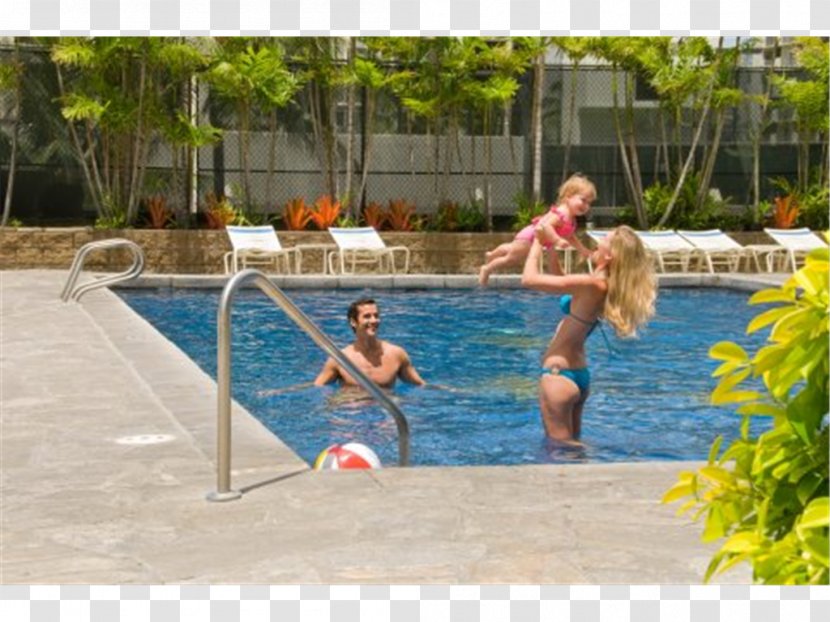 Swimming Pool Aston Waikiki Sunset Honolulu Zoo Hotel Recreation - Resort - Hawaiian Transparent PNG