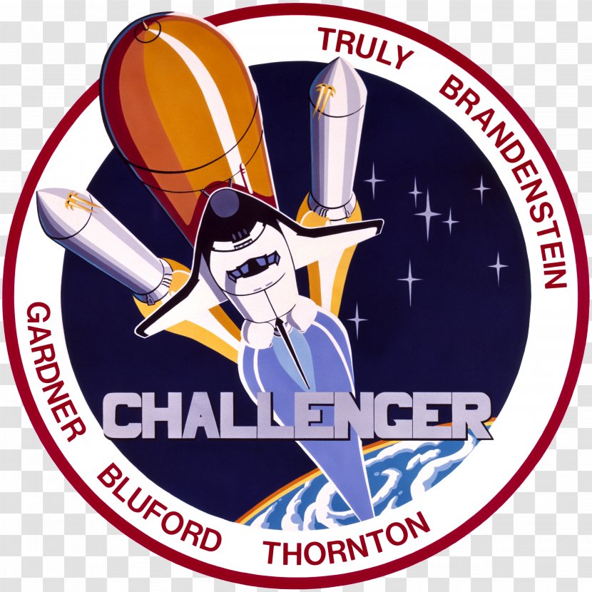 Space Shuttle Challenger Disaster STS-8 Program STS-51-L STS-6 - Logo - T-shirt Transparent PNG