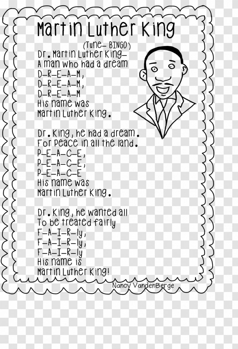 I Have A Dream African-American Civil Rights Movement Black History Month African American Martin Luther King Jr. Day - Our Friend - Picture Book Of Jr Transparent PNG