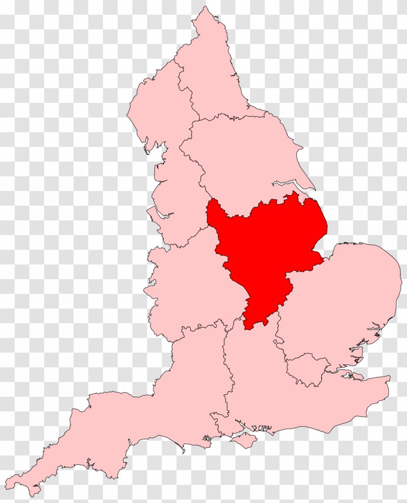 The Midlands East NUTS 1 Statistical Regions Of England - Flowering Plant Transparent PNG