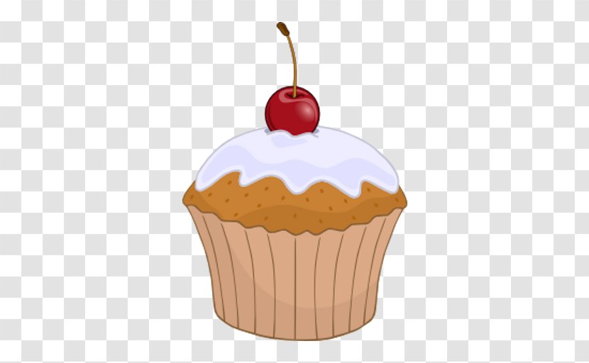 Food Cupcake Cherry Dessert Icing - Cream Baked Goods Transparent PNG