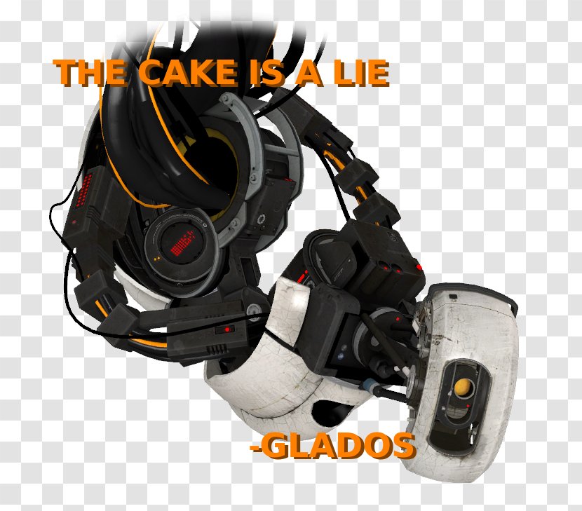 Portal 2 Bridge Constructor Chell GLaDOS - Helmet - Your Wrong Quotes Transparent PNG